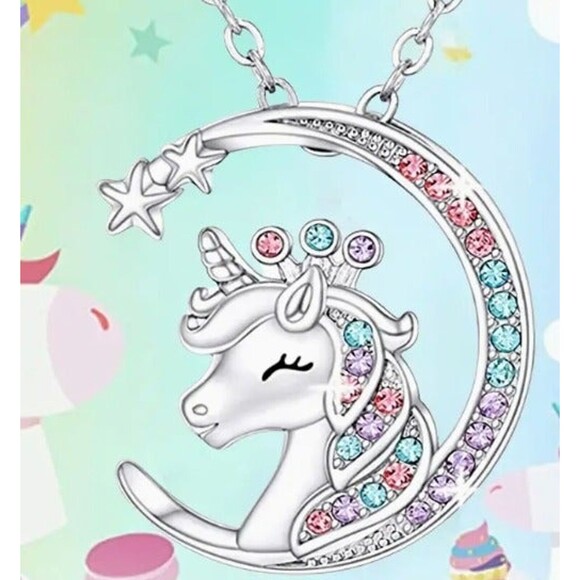 Girls Unicorn necklace - Picture 1 of 1